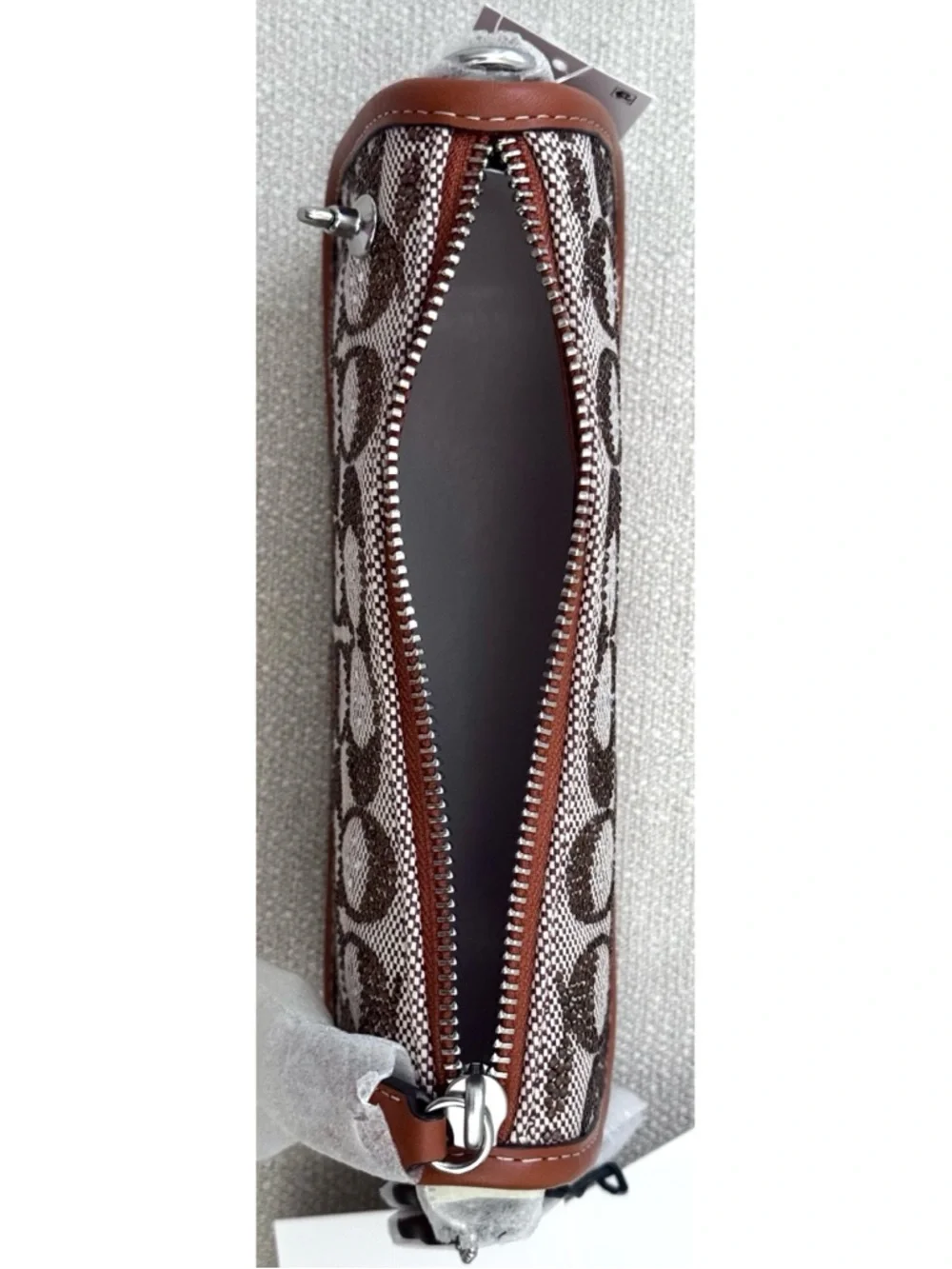 COACH Swinger Bag 20 With Chain In Crystal Signature Jacquard Shoulder Bag‎